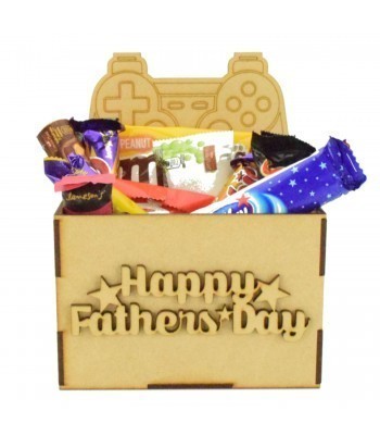 Laser Cut Fathers Day Hamper Treat Boxes - Playstation Controller